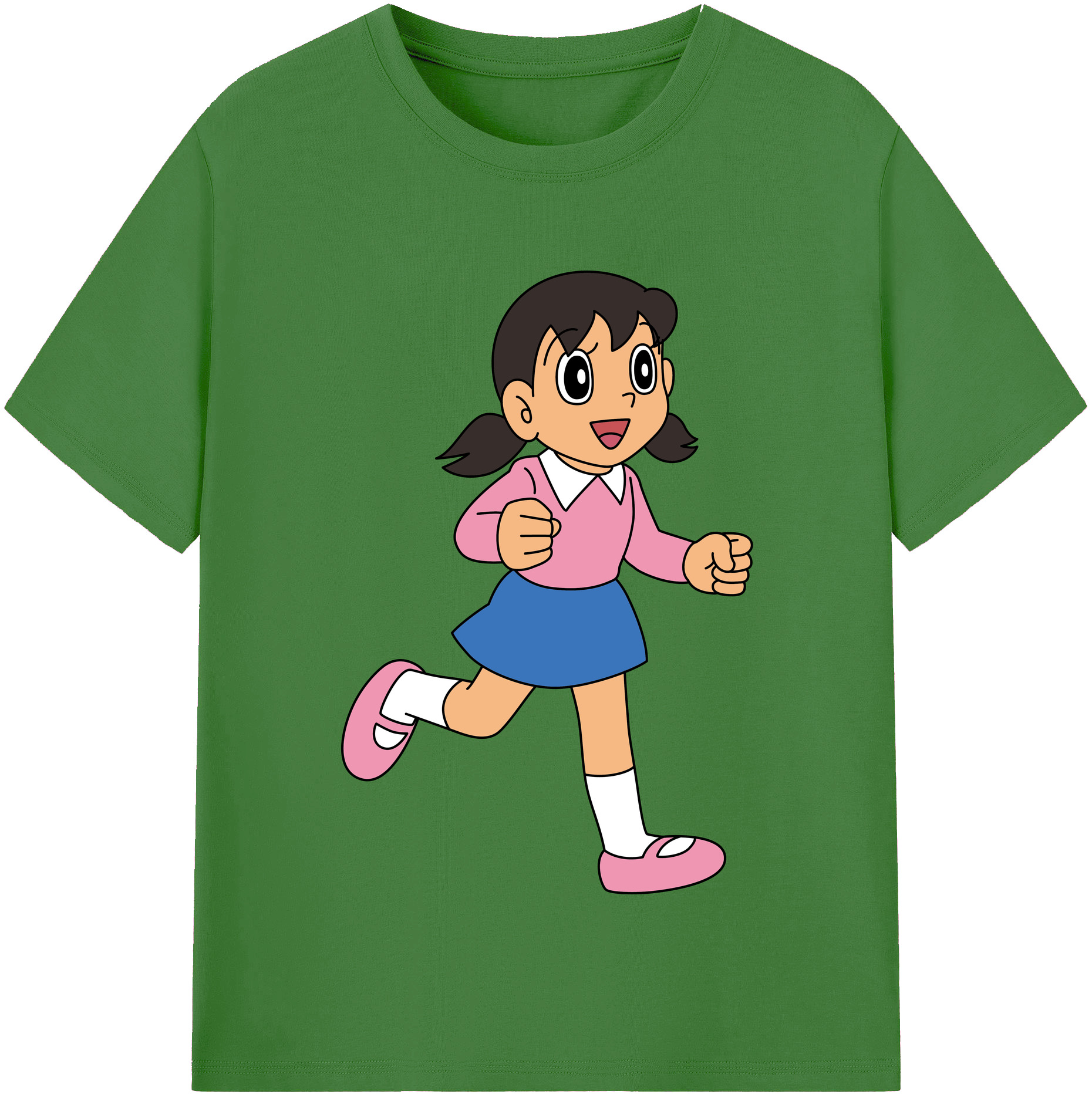 （画像用） ドラえもん みなもと しずか Doraemon Shizuka Minamoto レディースカジュアルプリントTシャツ（綿100％）